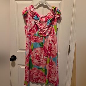 Lilly Pulitzer First Impressions Clare Dress In Hotty Pink Large